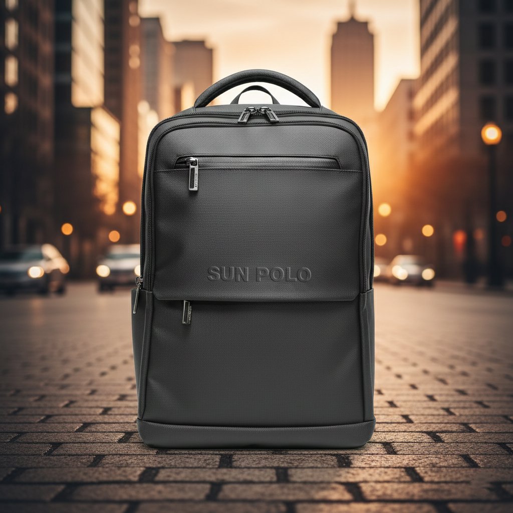 SHADLONG 15.6-Inch Laptop Backpack, Waterproof USB Anti-Theft Black SL-1042B