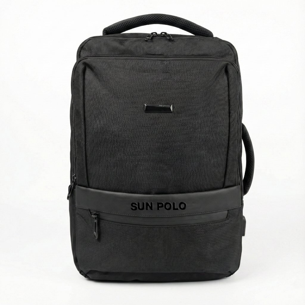 Premium Black Laptop Backpack, Professional Durable Design for Travel DN-689 - Image 6