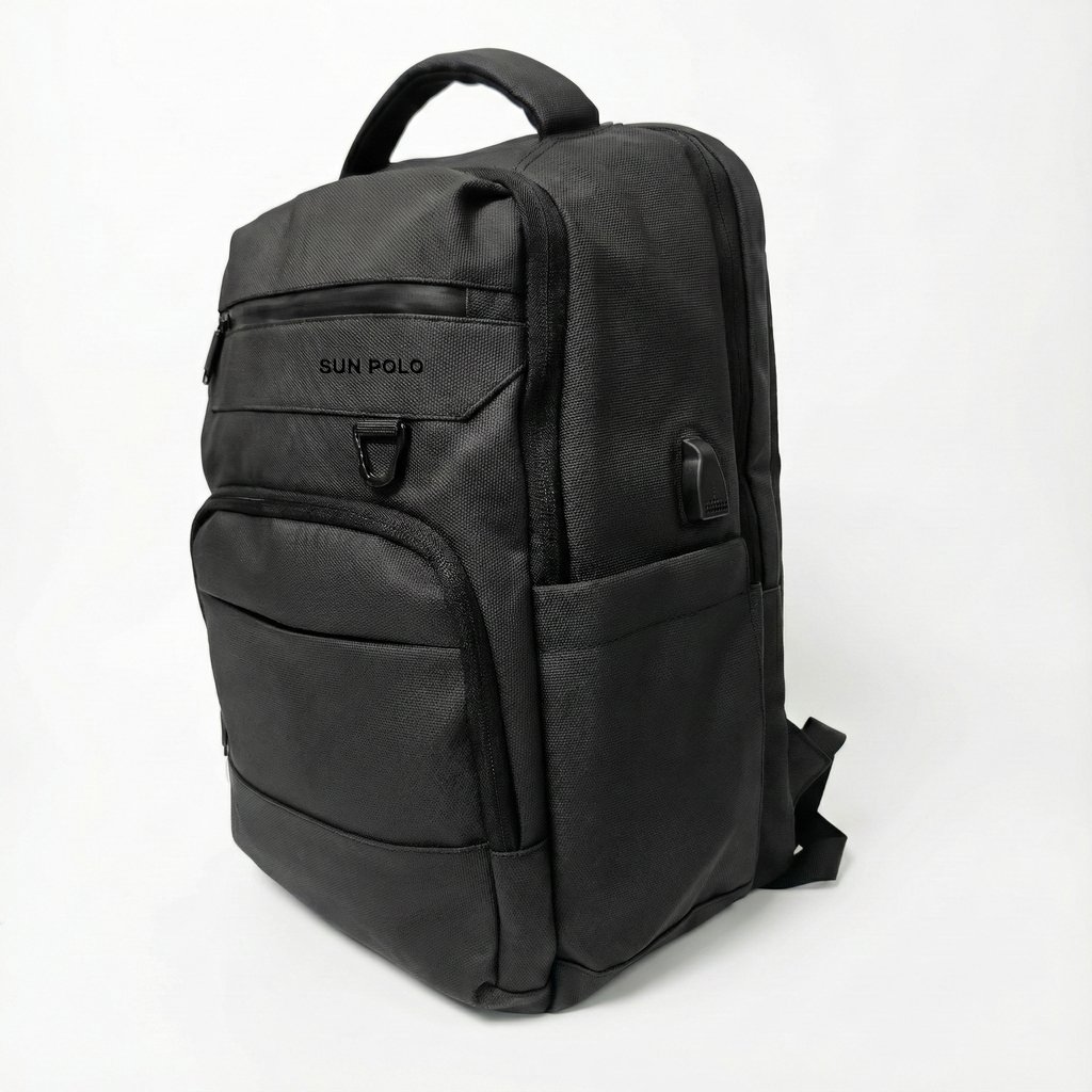 15.6-Inch Waterproof Laptop Backpack with USB Port, Anti-Theft Black DN-6106 - Image 3
