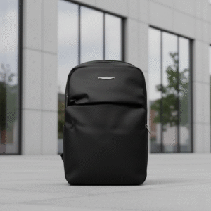 Sleek Black Laptop Backpack, Modern Minimalist Design for Everyday Use HB-72