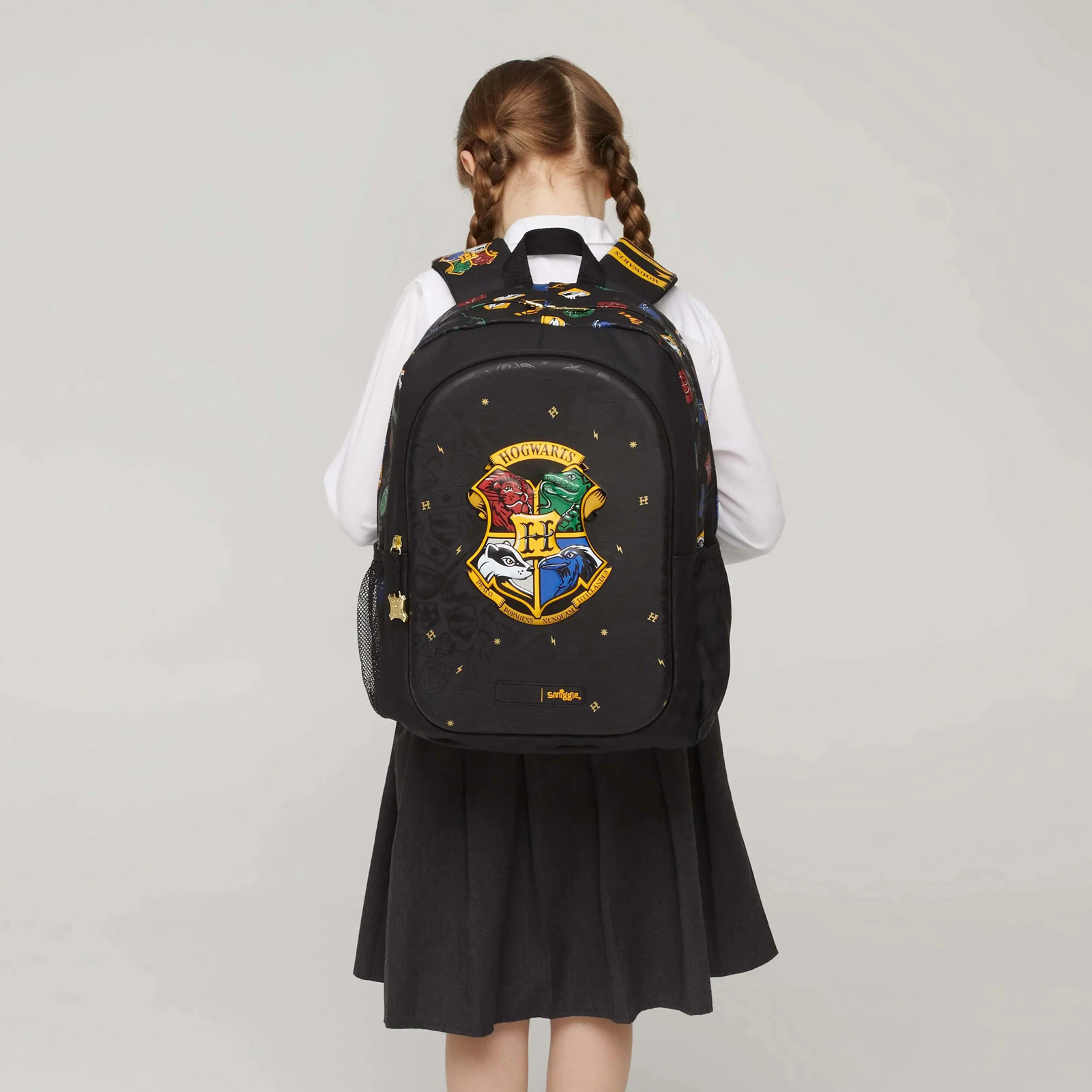 Hard Shell Backpack – 15 Inch Laptop School Bag with Dual Compartments & Bottle Holders - Image 4