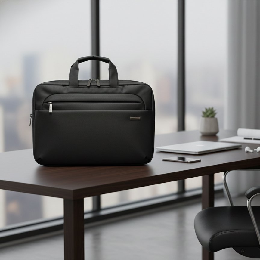 Professional Laptop Bag– Slim Water-Resistant Tech Messenger Bag for Business & Travel 9092