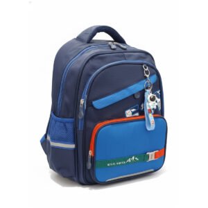 Kids School Backpack for Boys – Lightweight Waterproof Elementary Bookbag with Chest Strap, Multiple Compartments & Reflective Strips, Blue