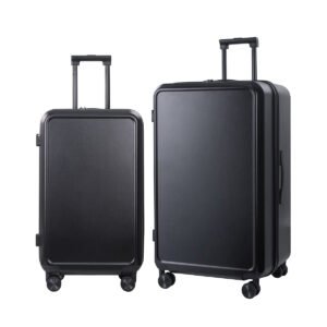Large Hard Shell Trolley Suitcase with Spinner Wheels – Lightweight Travel Luggage Bag with Telescopic Handle (20″ 24″ 2 Piece Set) - 6601