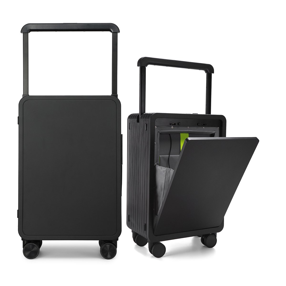 20" & 24" Hard Shell Trolley Luggage Set with Front Laptop Compartment – Spinner Suitcases _ 2306