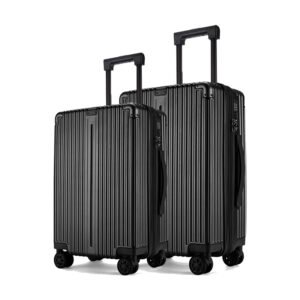 20 Inch & 24 Inch Hard Shell Trolley Luggage Set – Lightweight Spinner Suitcase with TSA Lock & Telescopic Handle - 1802