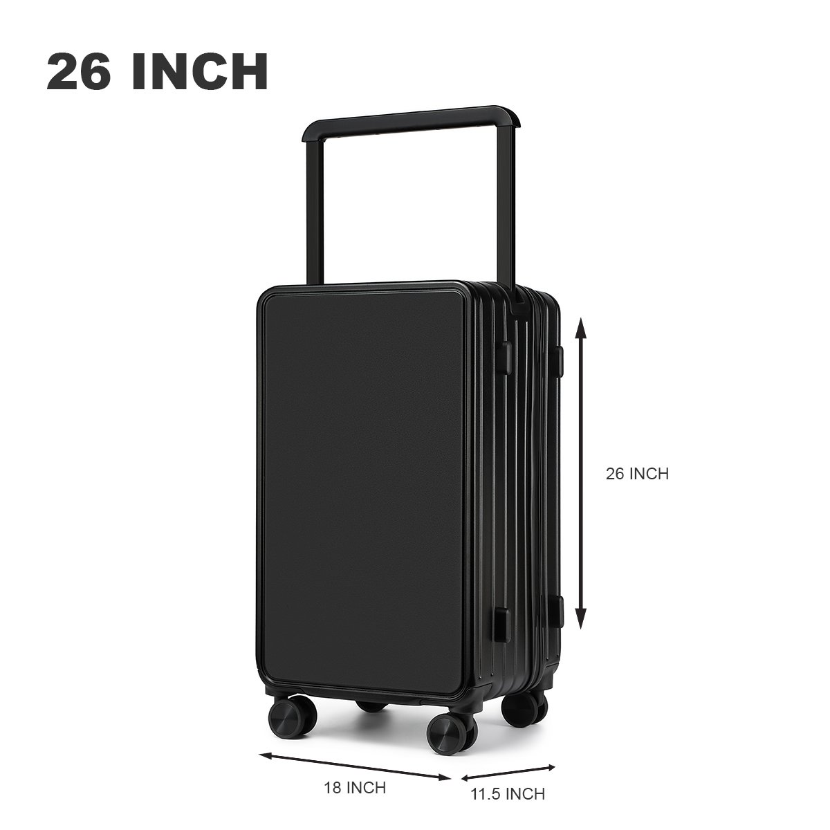 26 Inch Hard Shell Trolley Suitcase with Spinner Wheels β Lightweight Large Travel Luggage Bag - 1360 No. - 26" - Image 13
