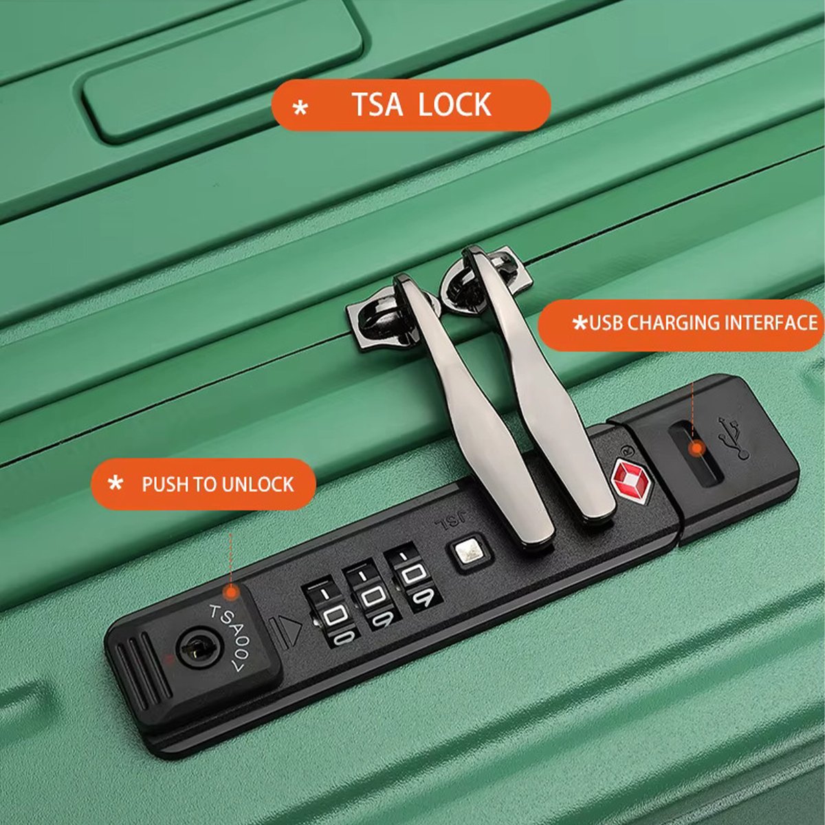 26 Inch Hard Shell Trolley Suitcase with Spinner Wheels β Lightweight Large Travel Luggage Bag - 1360 No. - 26" - Image 2