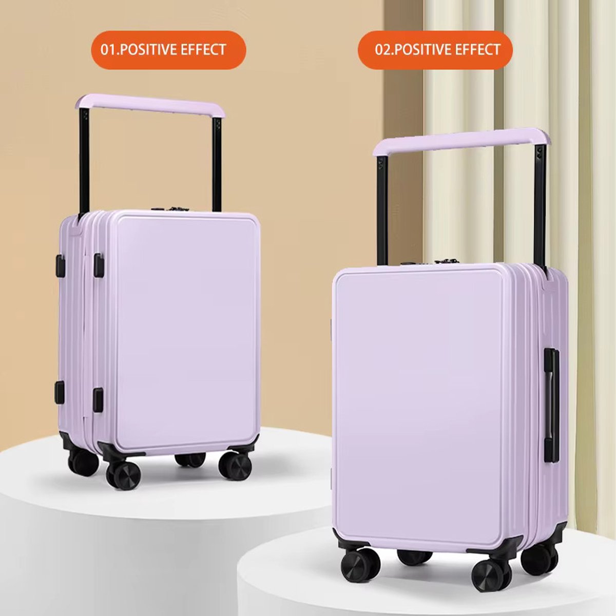 26 Inch Hard Shell Trolley Suitcase with Spinner Wheels β Lightweight Large Travel Luggage Bag - 1360 No. - 26" - Image 3