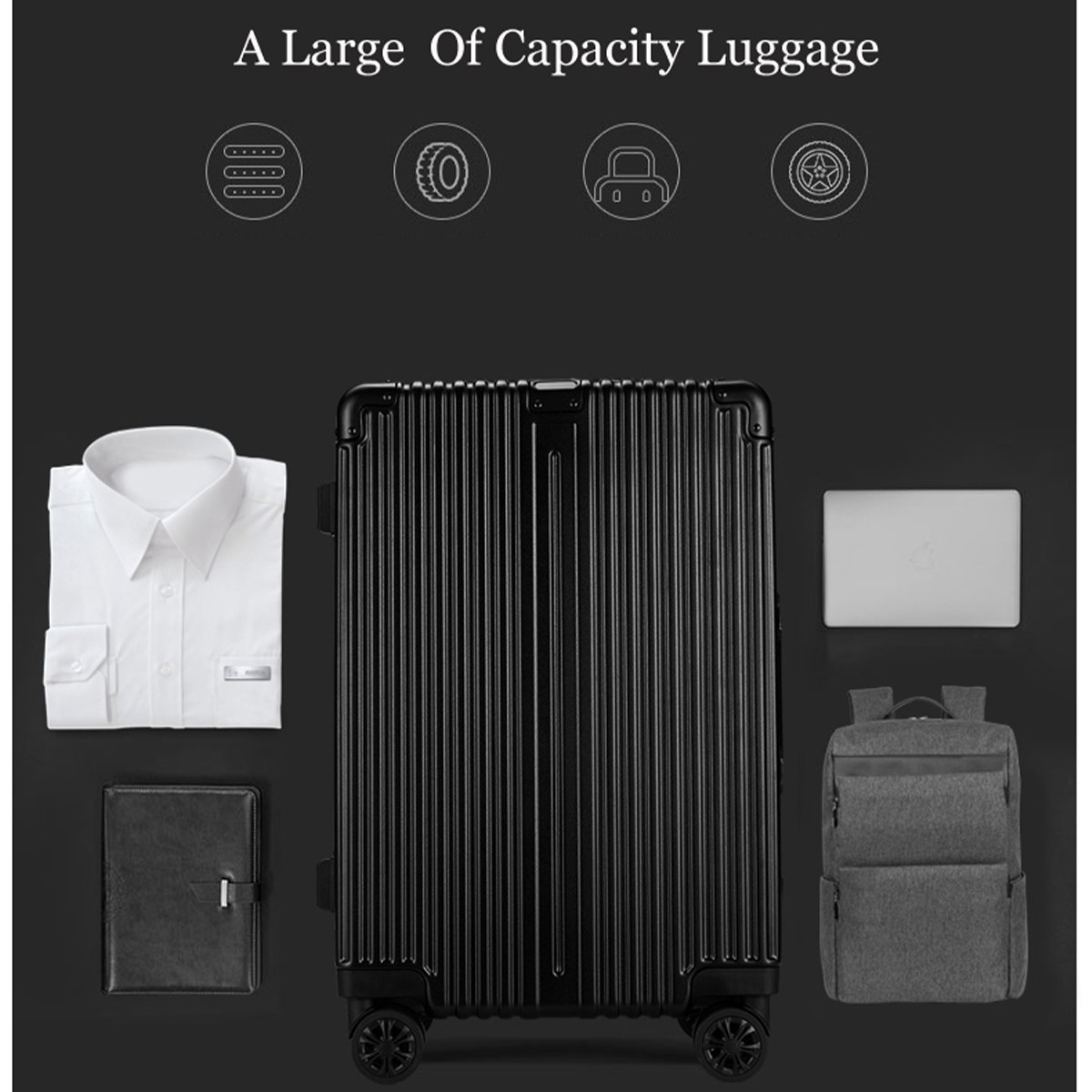 20 Inch & 24 Inch Hard Shell Trolley Luggage Set – Lightweight Spinner Suitcase with TSA Lock & Telescopic Handle - 1802 - Image 7