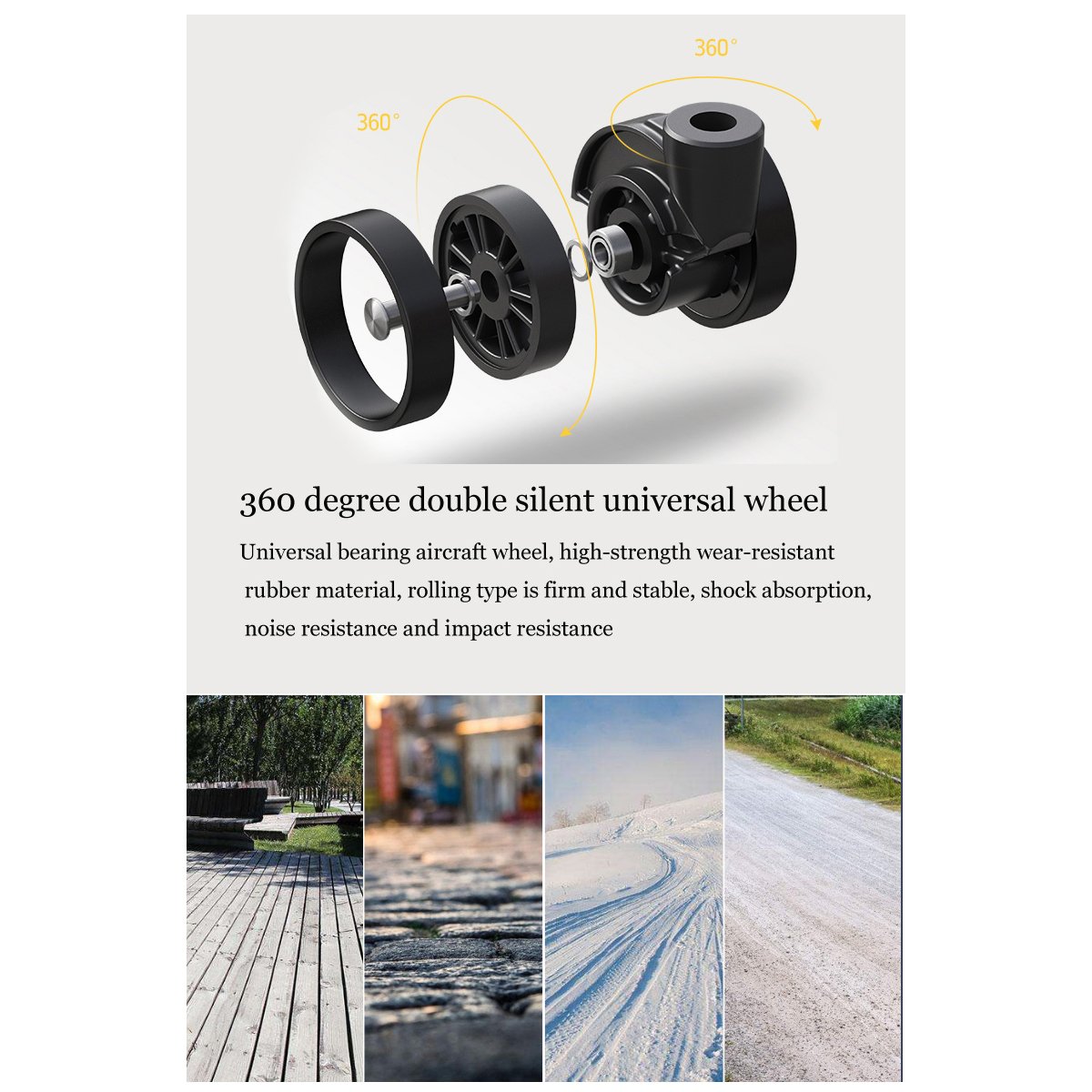 20 Inch & 24 Inch Hard Shell Trolley Luggage Set – Lightweight Spinner Suitcase with TSA Lock & Telescopic Handle - 1802 - Image 4